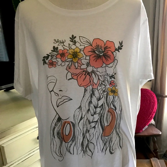 torrid Tops - Torrid classic fit graphic tshirt size 3 white tshirt plus size summer tee